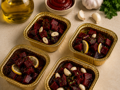 Beetroot Salad w Walnuts, Lemon & Olive Oil — Allow 30–60 Min Preparation