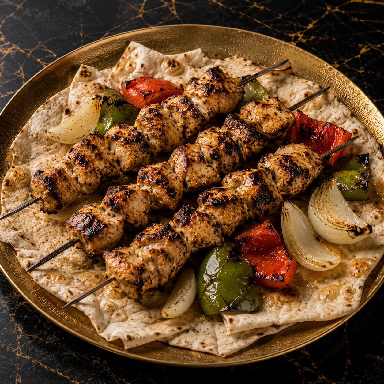 Flame Grilled Chicken Skewers