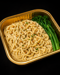 Spaghetti with Tahini Sauce ,Garlic & Olive Oil