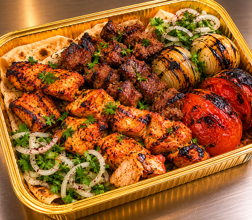 Flame Grilled Premium Beef Scotch Fillet Skewers