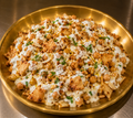 Chickpea Fatteh with yogurt ( pine nuts and bread option)