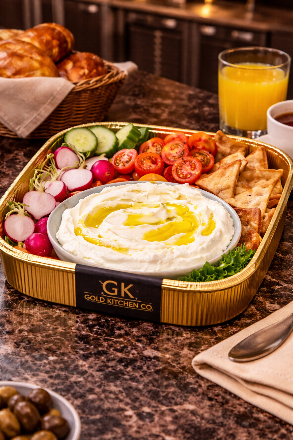 The Morning Spread — Labneh & Vegetable Box