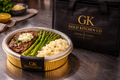 Grilled Scotch Fillet Premium Beef served with Mash/Potatoes & Broccoli