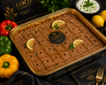 Golden-Baked Meat & Bulgur w Pine Nuts (Kebbe)