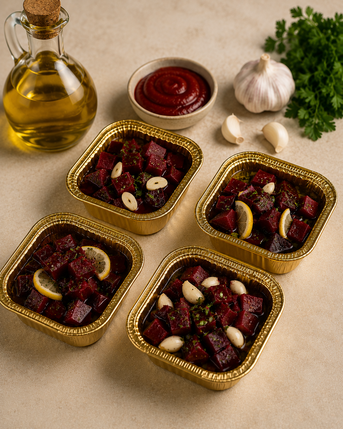 Beetroot Salad w Walnuts, Lemon & Olive Oil