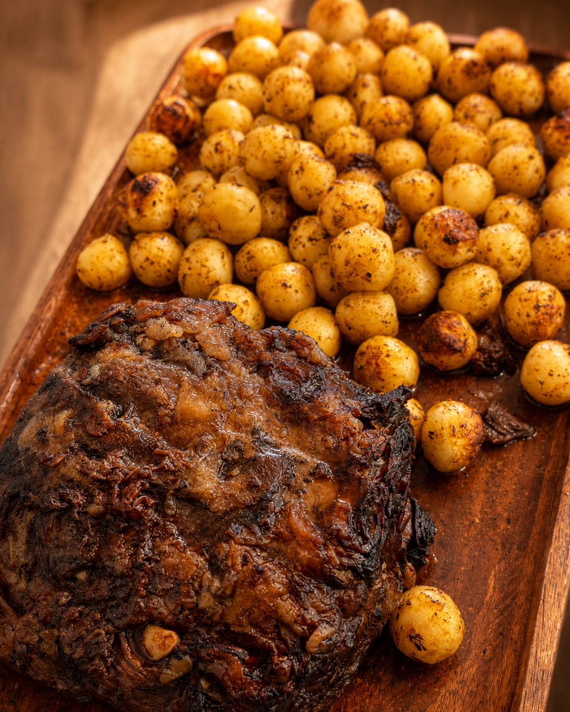 Slow-Cooked Premium Beef Scotch Fillet Served with Mash Potatoes — 24 Hours Notice Required