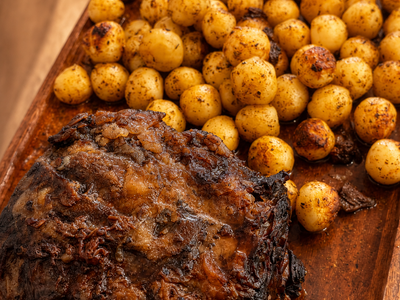 Slow-Cooked Premium Beef Scotch Fillet Served with Mash Potatoes — 24 Hours Notice Required