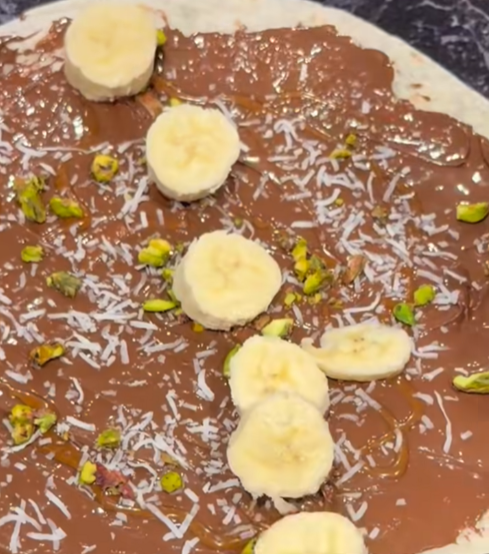 Chocolate Wrap — Nutella, Pistachio, Coconut & Banana