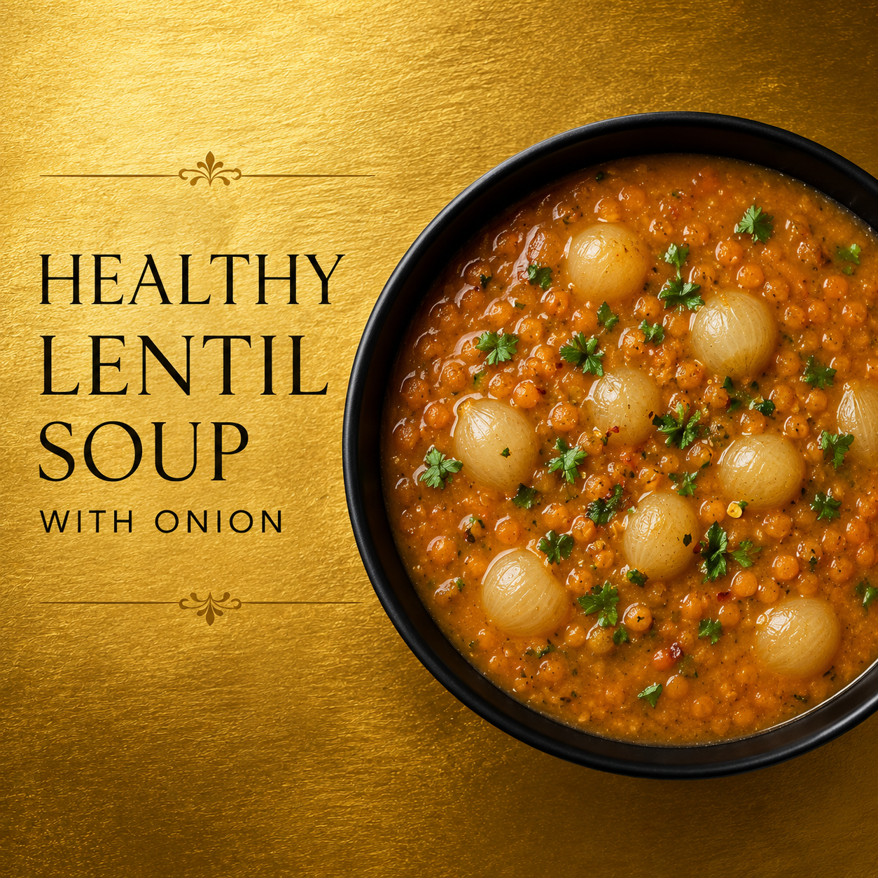 Lentil Soup w Onions