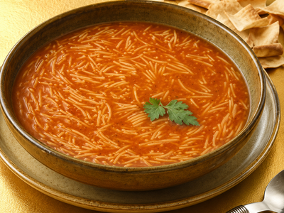 Chicken Broth Soup w Vermicelli, Onions — Allow 30–60 Min Preparation