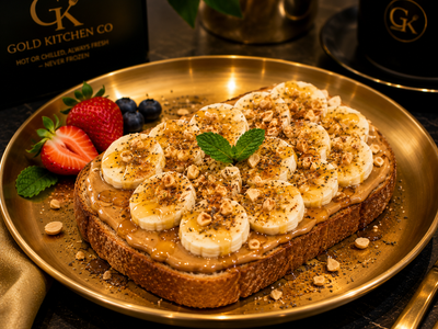 Peanut Butter w Banana on Toast (S only)