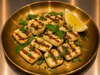 Grilled Halloumi Cheese (S only)