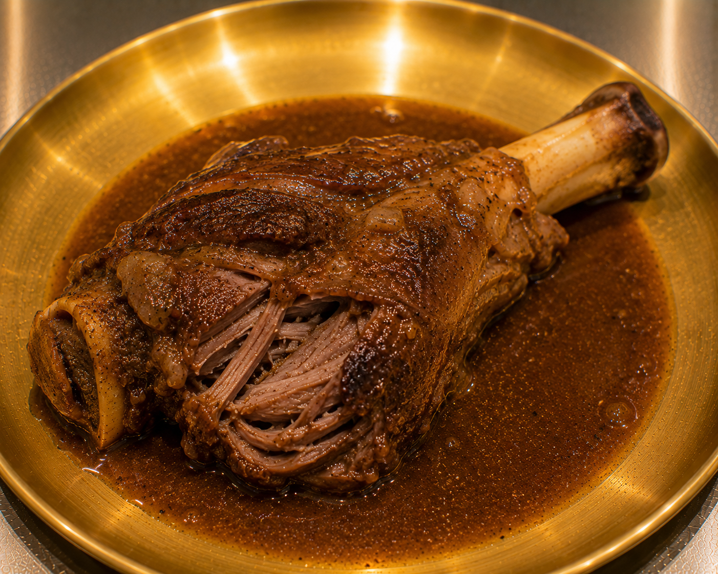 Slow Cooked Lamb Shank — Plain