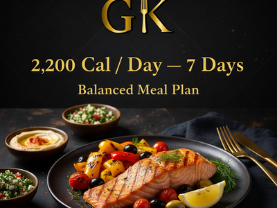 The Balanced Meal Plan — 2,200 Cal/Day — 21 Meals — 7 Days — 48 Hours Notice Required