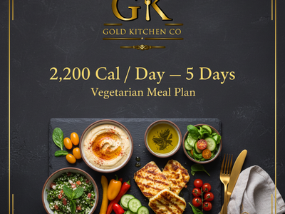 The Vegetarian Meal Plan — 2,200 Cal/Day — 15 Meals — 5 Days — 4 Hours Preparation