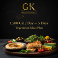 Gold Kitchen Co Vegetarian Meal Plan — 1,500 Calories Per Day — 5 Days