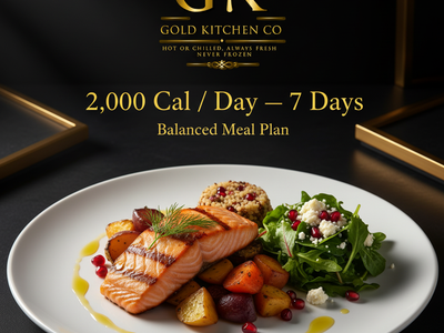 The Balanced Meal Plan — 2,000 Cal/Day — 21 Meals — 7 Days — 48 Hours Notice Required