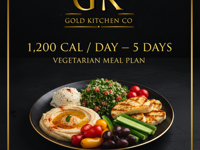 The Vegetarian Meal Plan — 1,200 Cal/Day — 15 Meals — 5 Days — 4 Hours Preparation