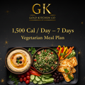 Gold Kitchen Co Vegetarian Meal Plan — 1,500 Calories Per Day — 7 Days
