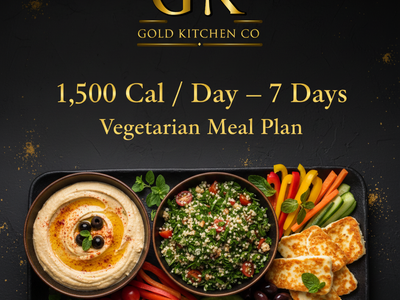 The Vegetarian Meal Plan — 1,500 Cal/Day — 21 Meals — 7 Days — 4 Hours Preparation