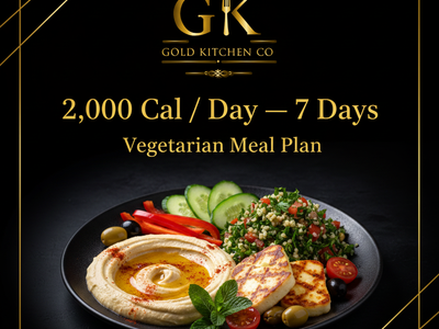 The Vegetarian Meal Plan — 2,000 Cal/Day — 21 Meals — 7 Days — 4 Hours Preparation