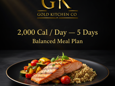The Balanced Meal Plan — 2,000 Cal/Day — 15 Meals — 5 Days — 48 Hours Notice Required
