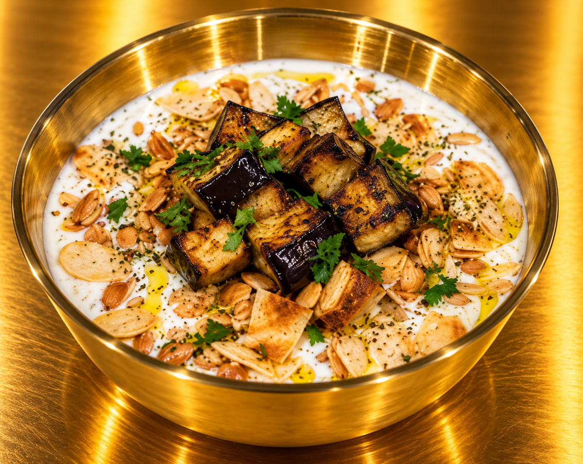 Eggplant Fatteh