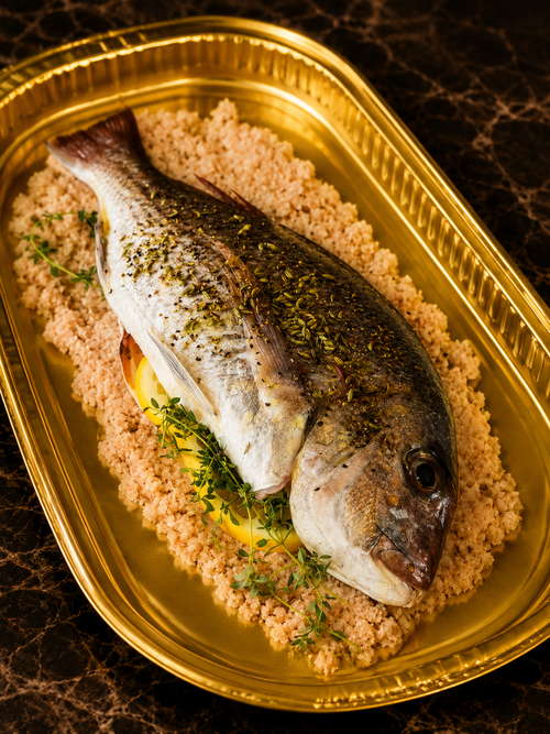 Whole Grilled chilly Barramundi Fish — Minimum 1kg (pre-order) 24 hours