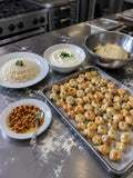 Handmade Lebanese Mince Dumplings in Yogurt Broth w Rice & Pine Nuts (Shish Barak, pre-order)