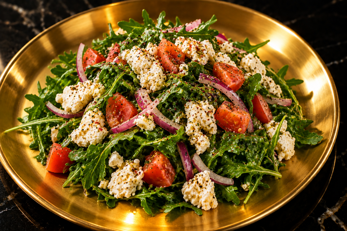 Shanklish rocket salad